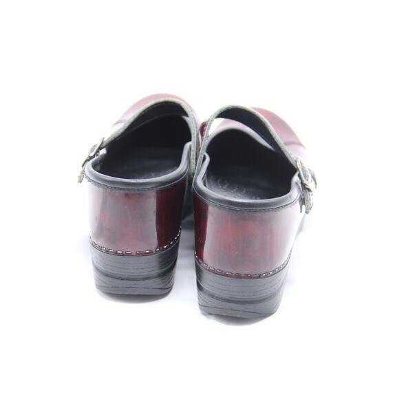 Dansko Marcelle Clogs Shoes Womens EU37 US 7 Mary Jane Burgundy Nursing Slip On - Picture 7 of 10